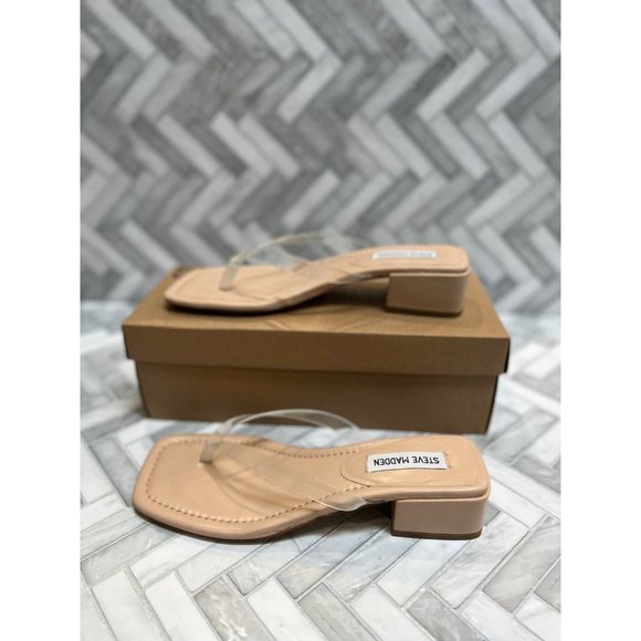 Steve Madden Sandals Claudette Sandal in Clear- Size 9- Retail $79 - Picture 3 of 7